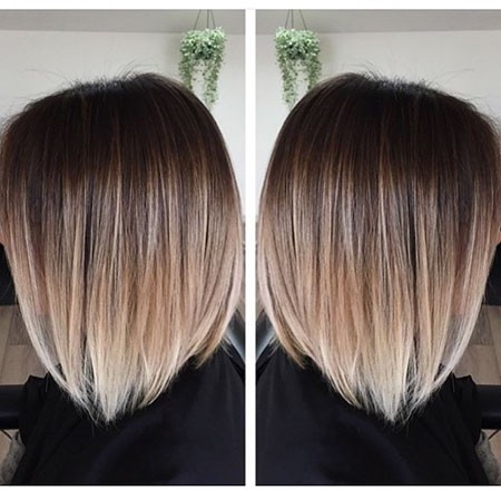 Asymmetric Bob Short Hair Color