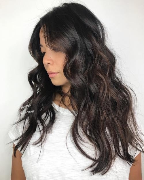 Glossy Dark Brown Beach Waves