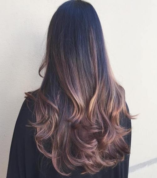 Very Long Brown Balayage Style