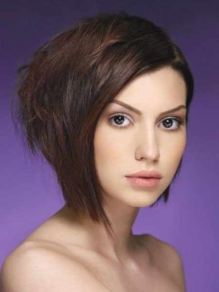 Asymetrical Cute Short Bob