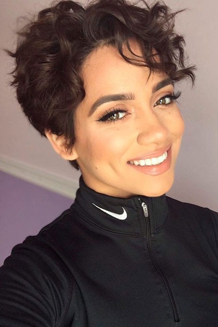 Curly Pixie Cut