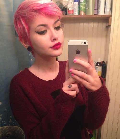 Pink Pixie Hair