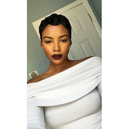 Pixie Haircut Idea for Black Women