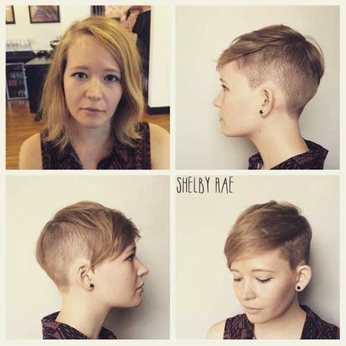 Sand Blonde Pixie Hair