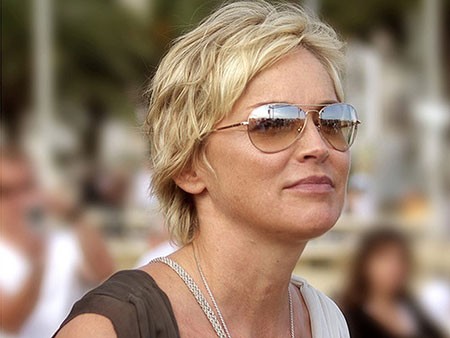 Sharon Stone Short Hairtyle
