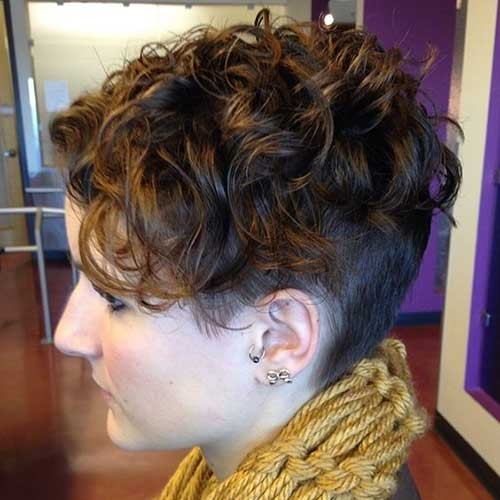 Short Hair Undercut Perm