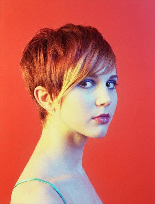 Short pixie haircuts women color