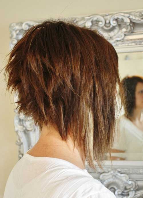 Choppy Long a Line Bob Haircut Style