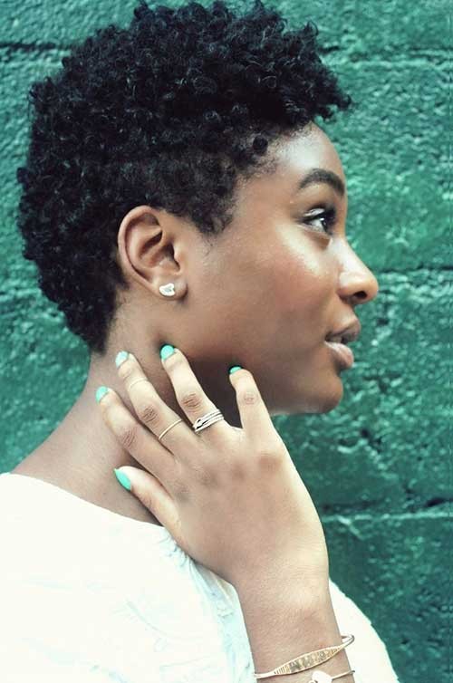 Curly African American Natural Haircut