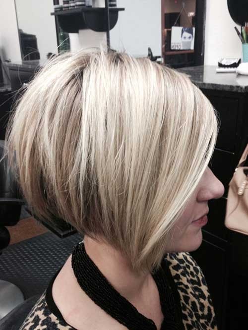 Cute Stacked Bob Haircut for Girls
