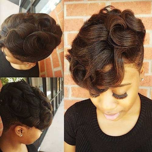 Lovely Short Natural Haircut for Black Girls