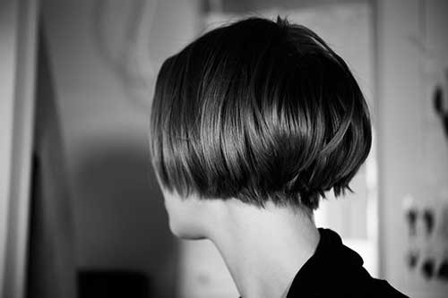 Undercut Stacked Bob Short Hairstyle