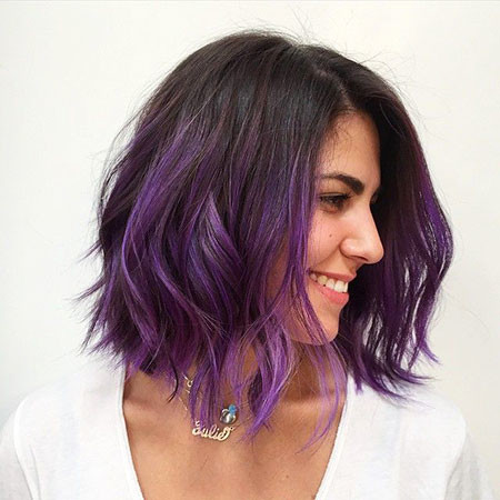 Beautiful Purple on Dark Mane