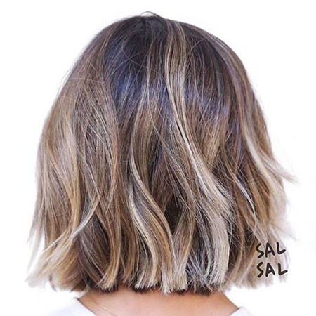 Light Brown Balayage Bob