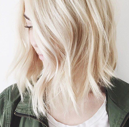 Platinum Shoulder Length Lob