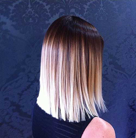 Straight One Length Hairstyle
