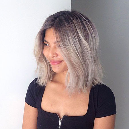 Balayage Grey Short Hair