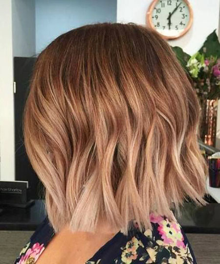 Caramel Ombre Short Hair