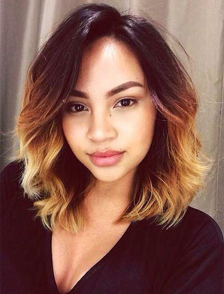 Short Ombre Hair Black