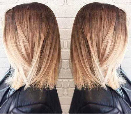 Balayage Short Hair Straight