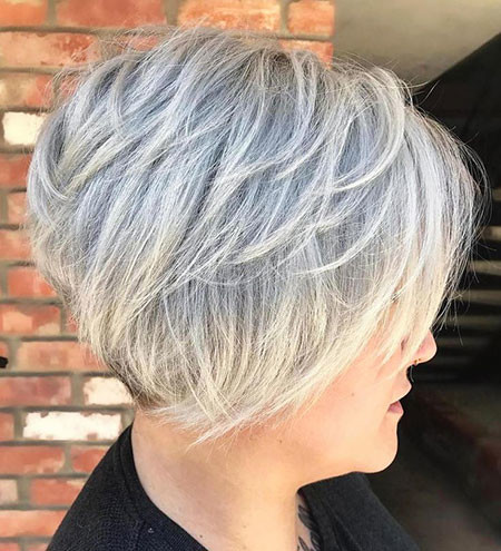 Layered Blonde Pixie Bob