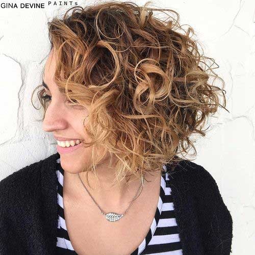 Messy Curly Hairstyle