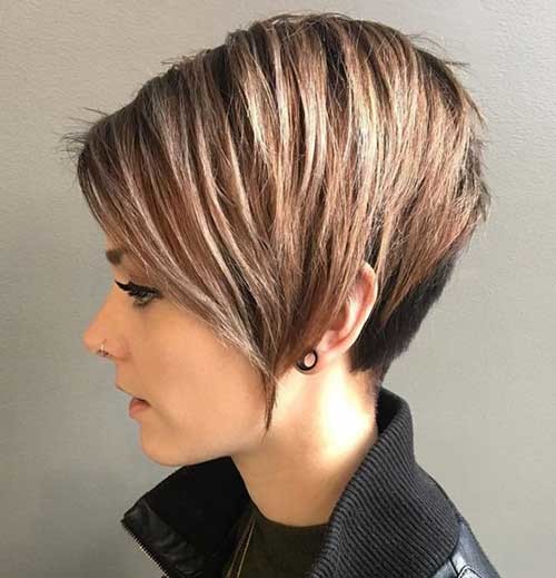 Asymmetrical Pixie Haircut