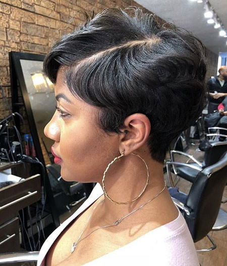 Black Pixie Cut