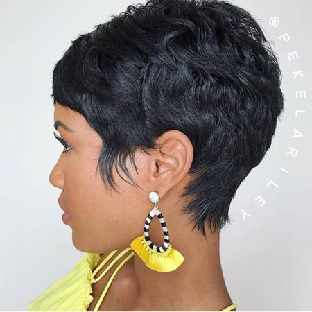 Black Pixie Haircut