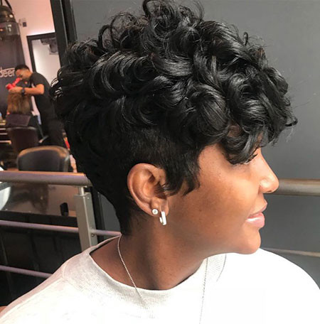 Black Pixie Haircut