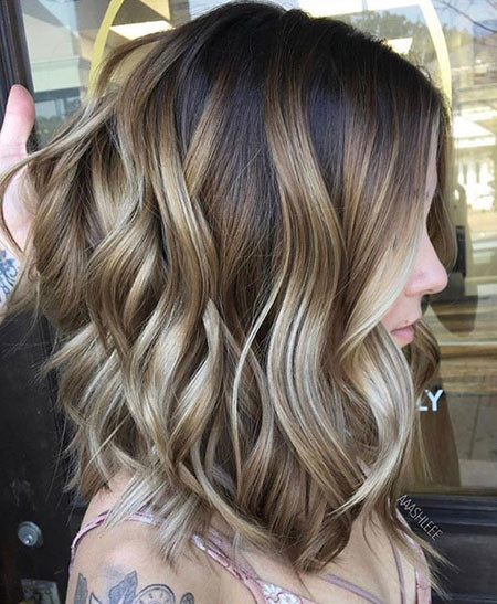 Blonde Balayage Medium Length Hair