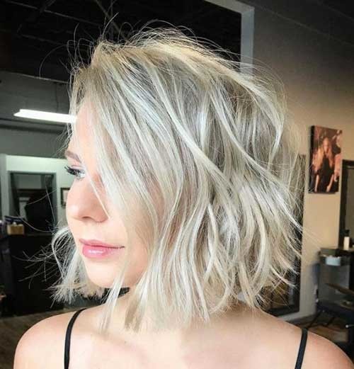 Blonde Lob Thin Hair