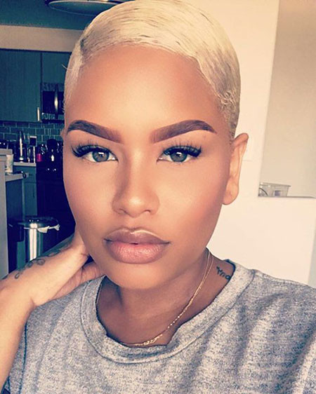 Blonde Pixie Cut Black Girl