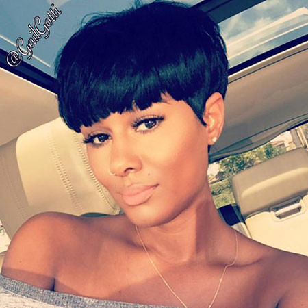 Bowl Pixie Cut Black Hair