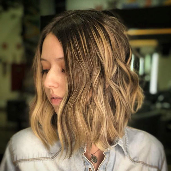 Brown Balayage Bob Hair