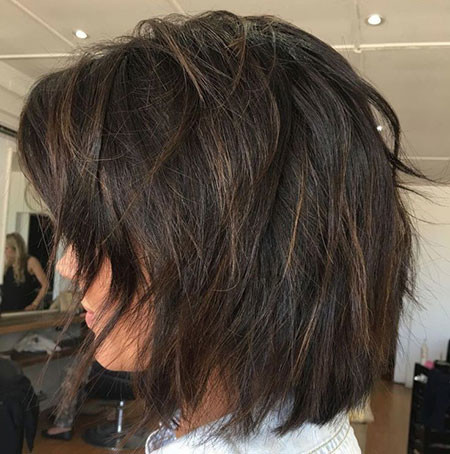 Brunette Shaggy Hairstyles