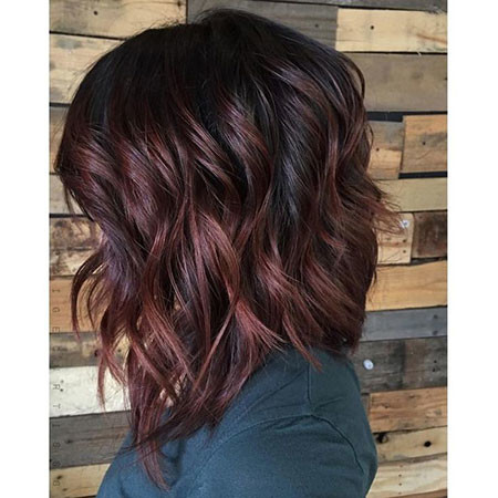 Choppy Burgundy Bob