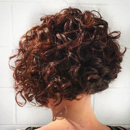 Curly Mahogany Hair