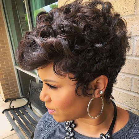 Curly Pixie Hair