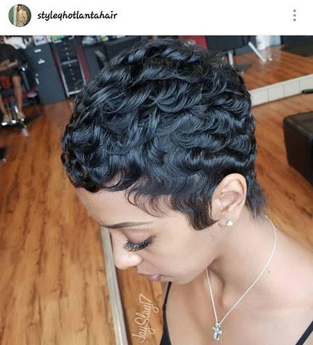 Curly Pixie Haircut