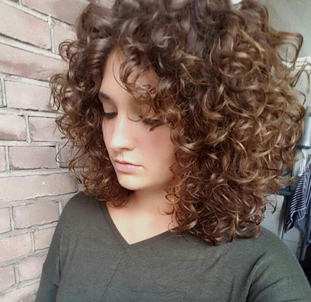 Dark Blonde Curly Hair