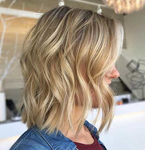 Golden Blond with Highlights Bob