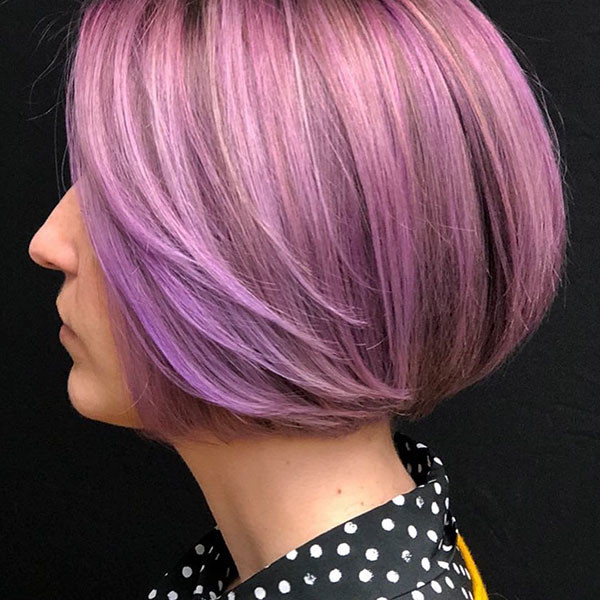 Lavender Bob Hair