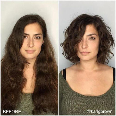 Lob with Curly Hair