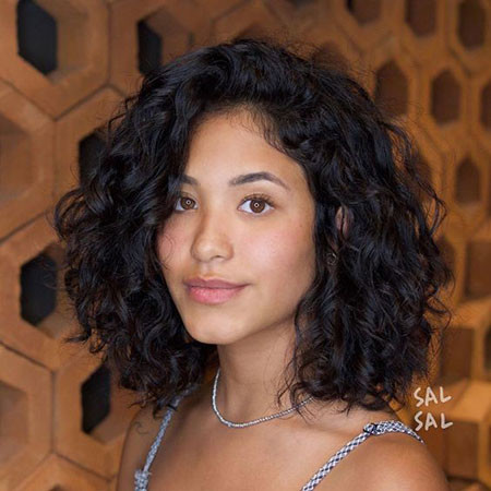 Long Bob Curly Hair