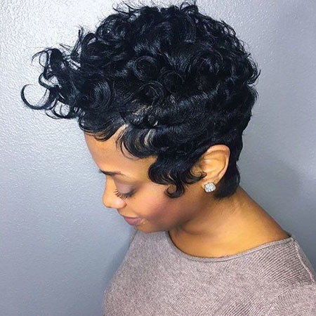 Natural Curly Pixie Hair