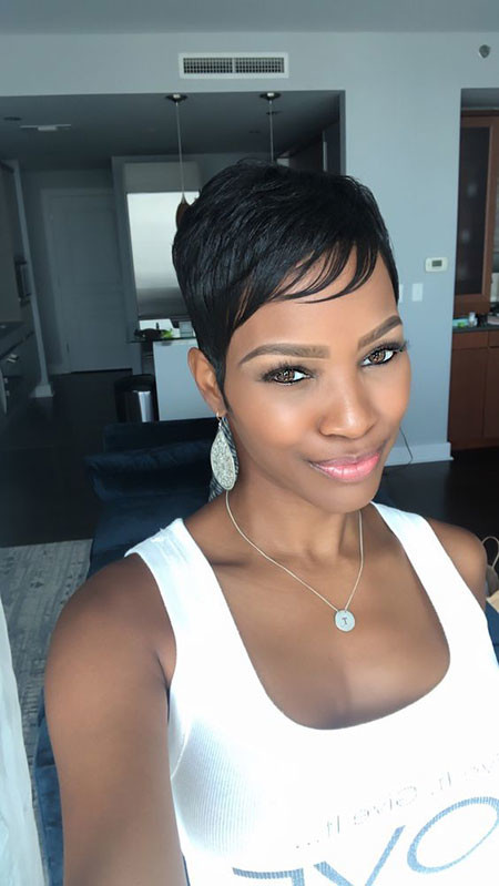Pixie Hairstyle with Bangs
