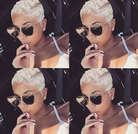 Platinum Short Hair On Black Girls