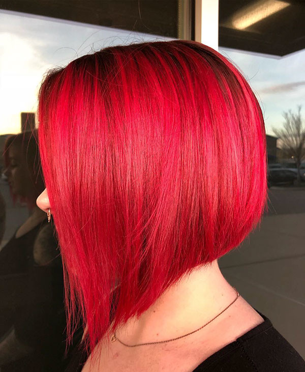Red Bob Hair