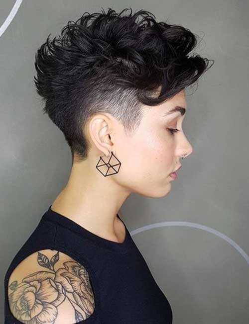 Shaved Sides Curly Top